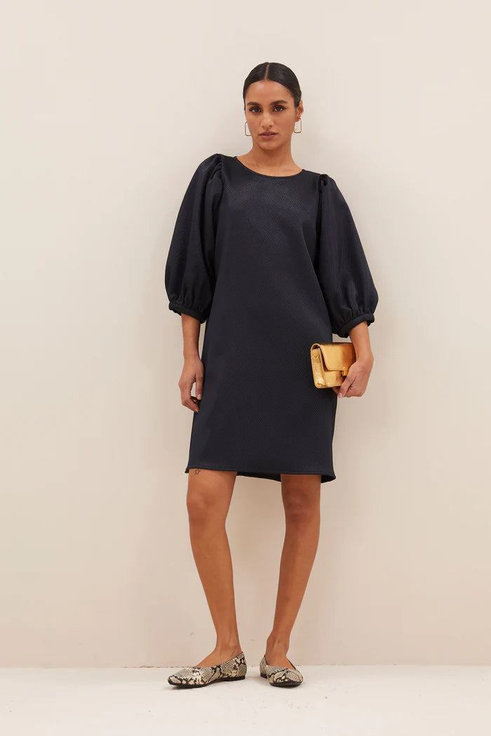 Gigi Gloss Dress - Midnight