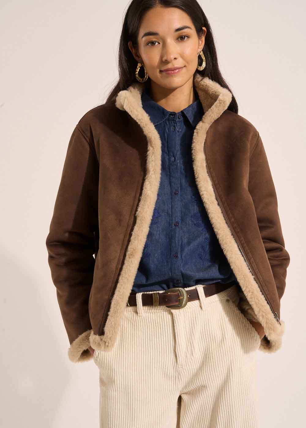 Martina Manteaux Coat - Chocolat