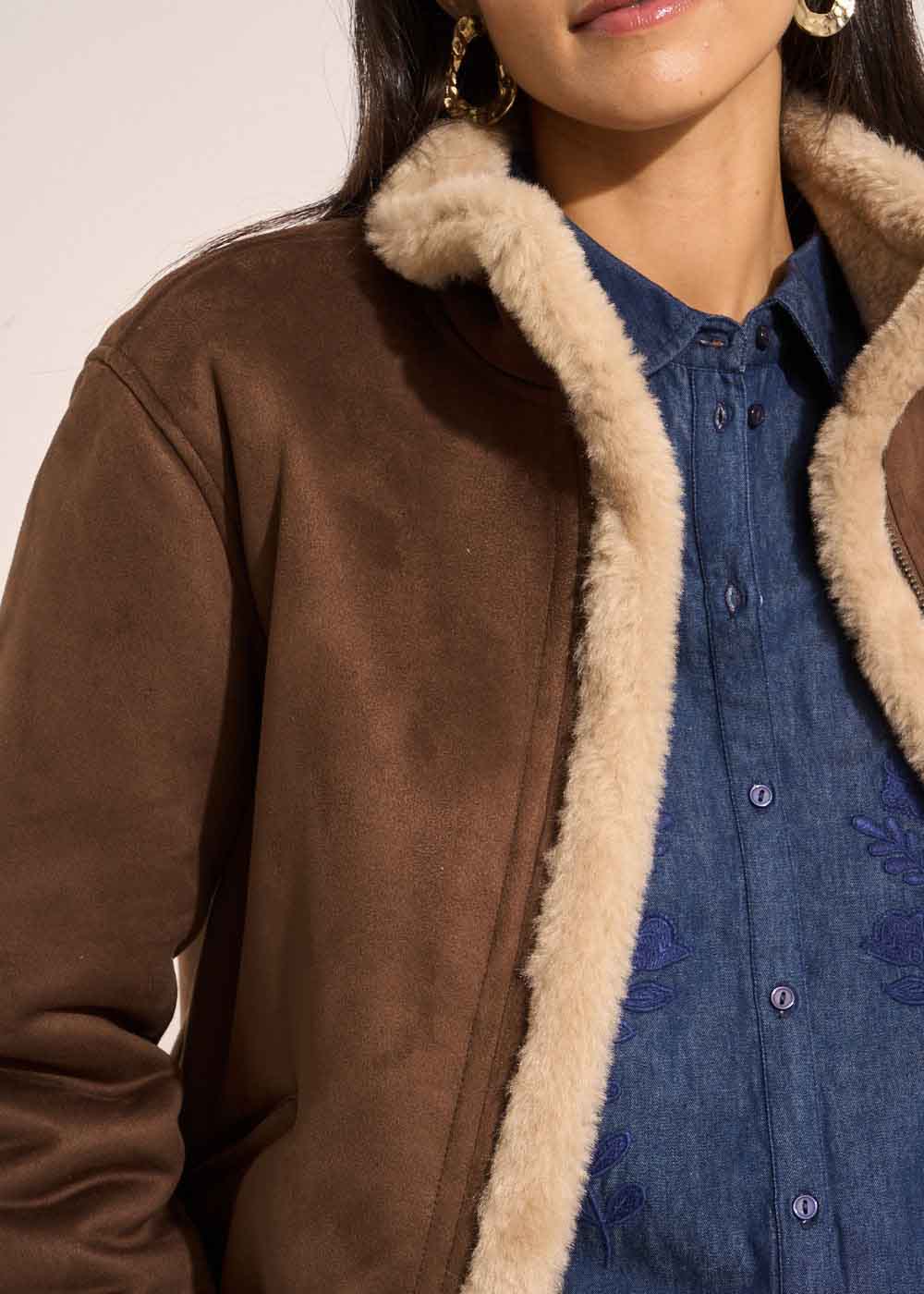Martina Manteaux Coat - Chocolat