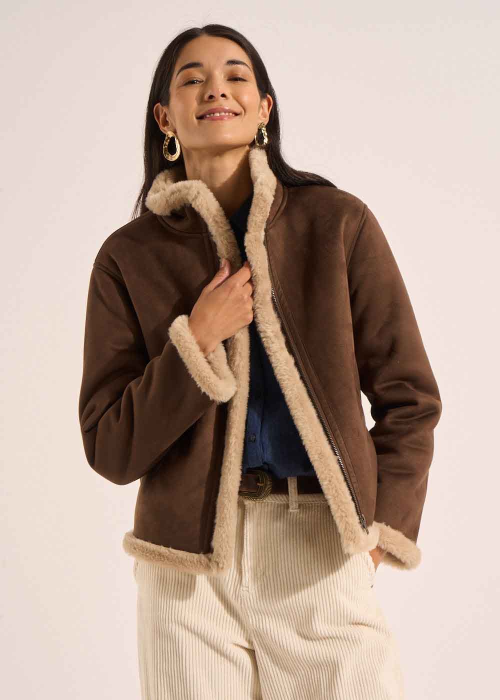 Martina Manteaux Coat - Chocolat