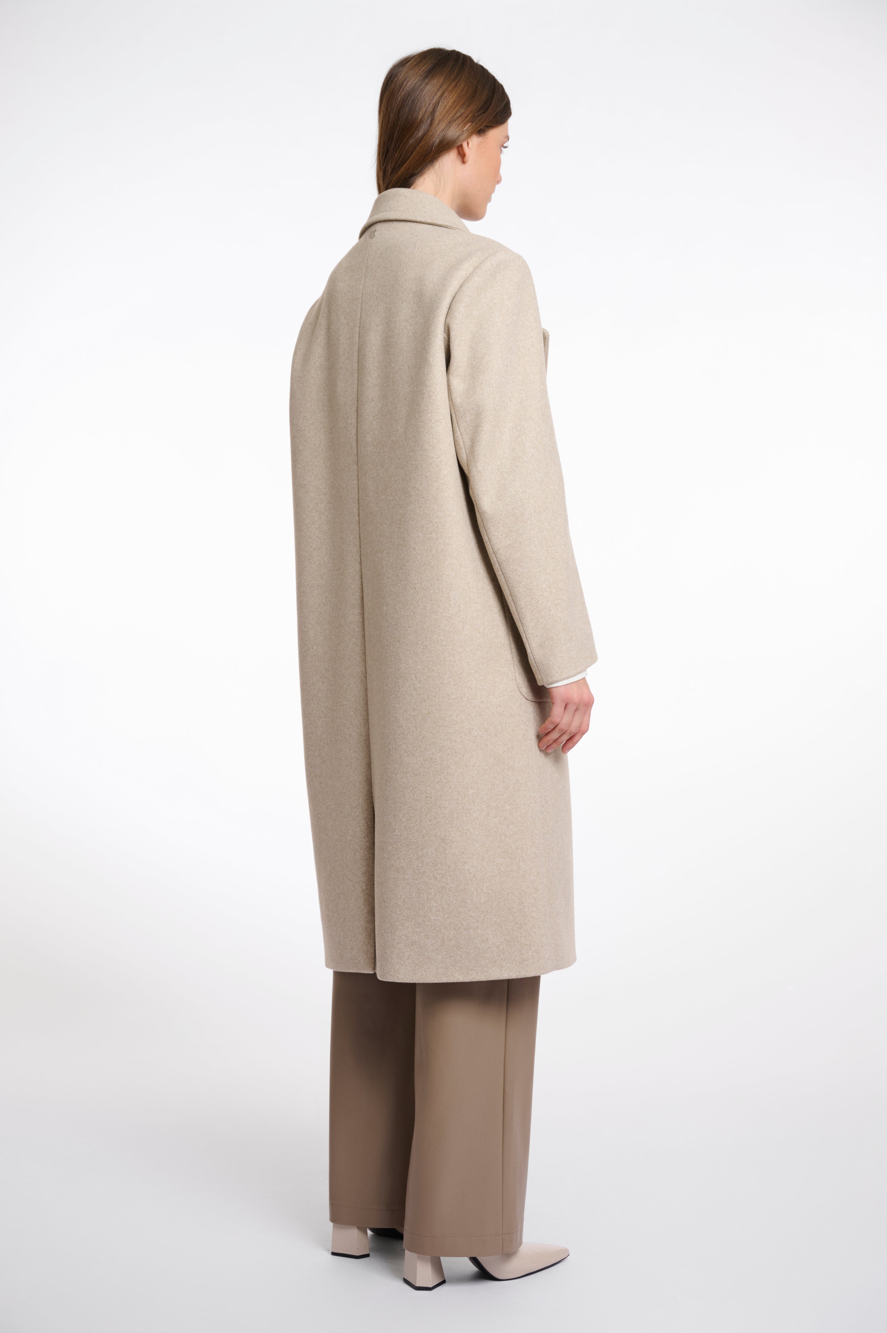 Cecile Single Breasted Coat - Birch