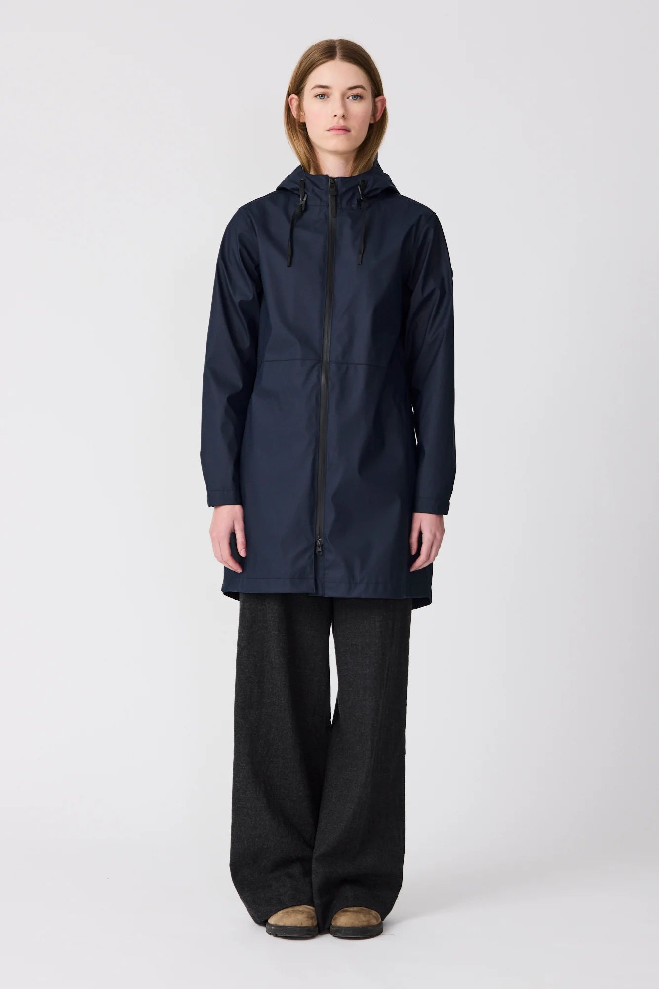 Vand Fleece Lined Coat - Navy