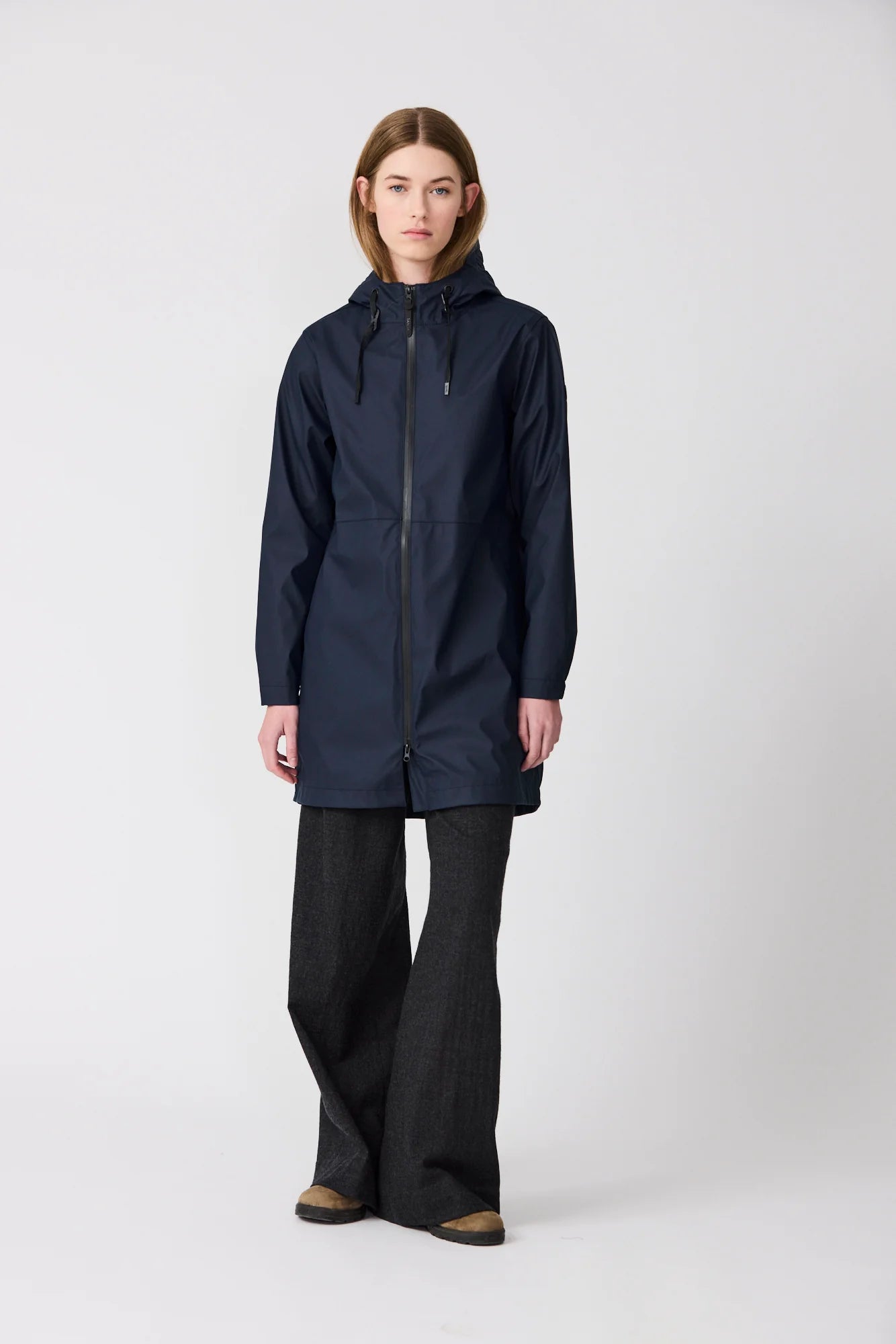 Vand Fleece Lined Coat - Navy