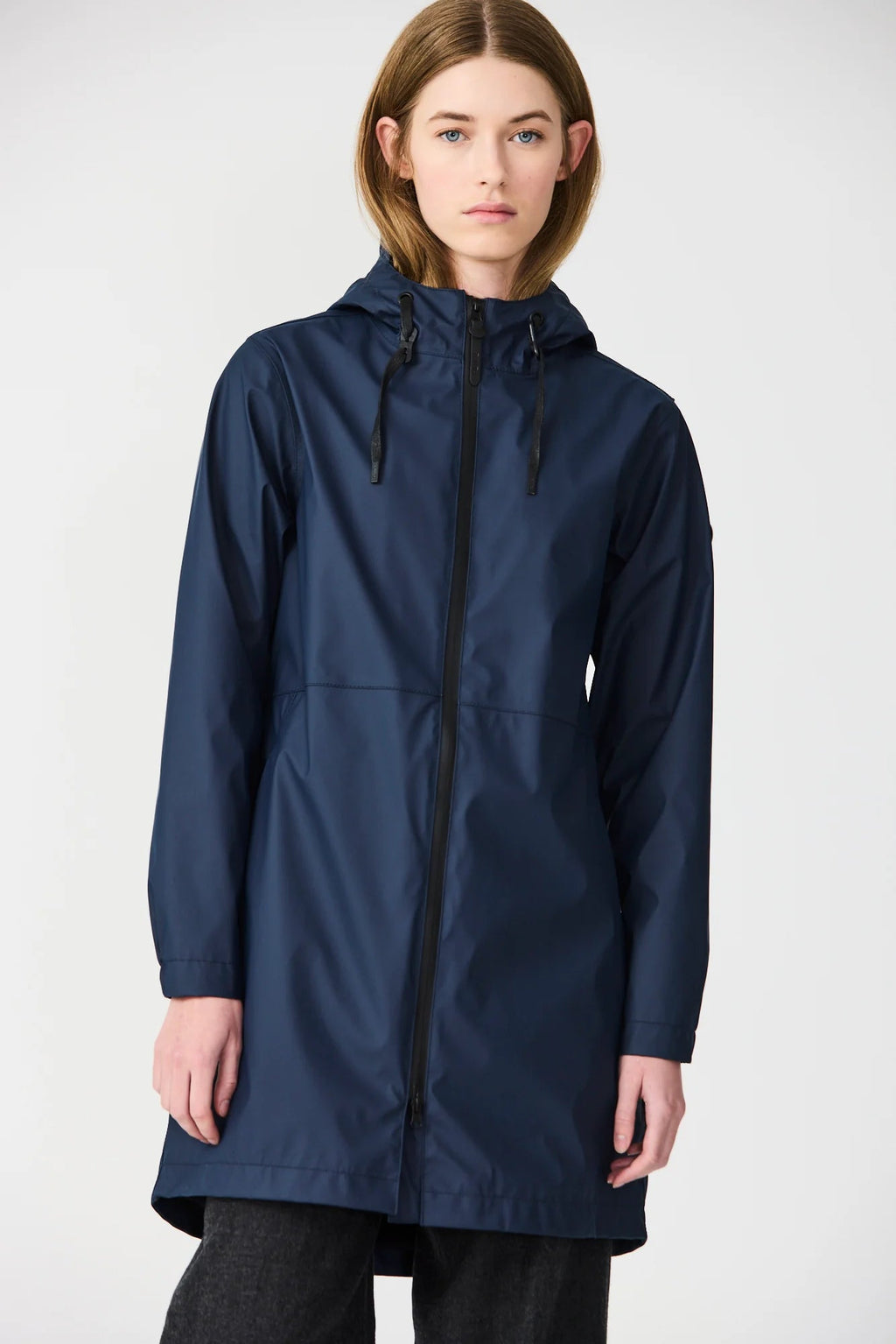 Vand Fleece Lined Coat - Navy