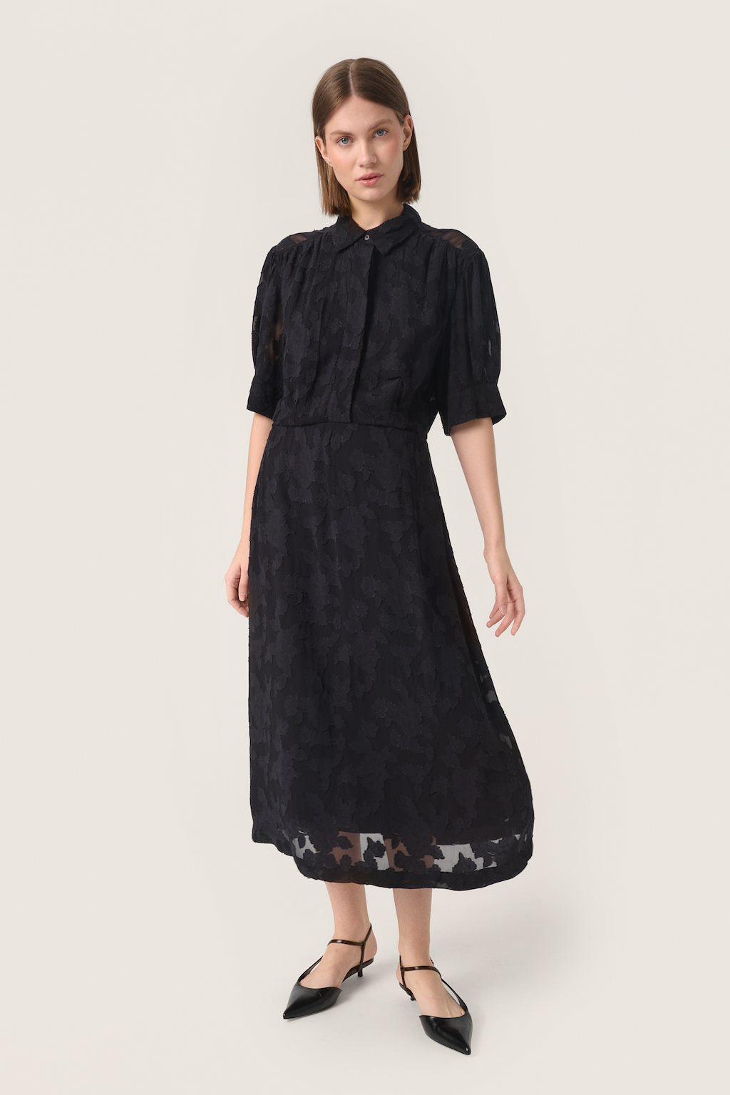 Felisia Shirt Dress - Black
