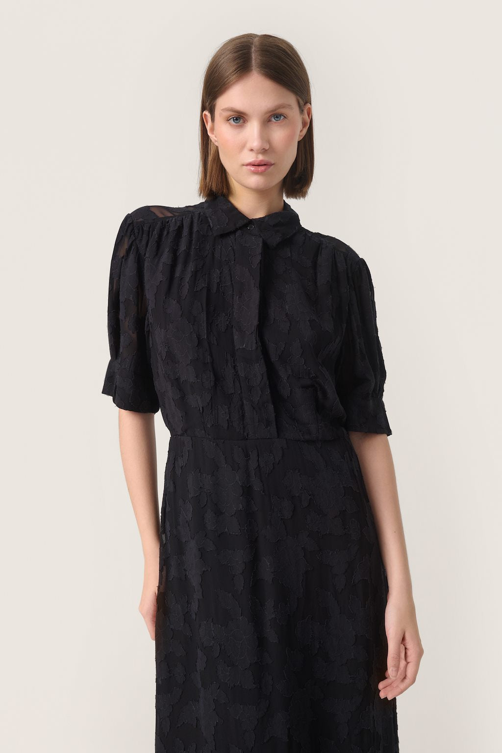 Felisia Shirt Dress - Black